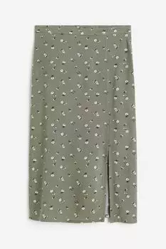 Юбка H&M Kids Floral, хаки
