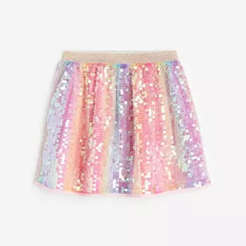 Юбка H&M Kids Sequined, розовый