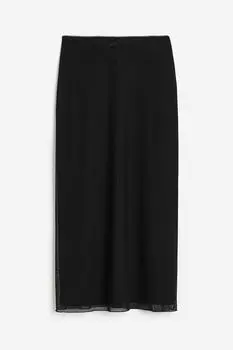 Юбка H&M Mesh, черный