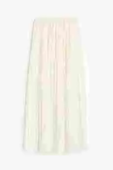 Юбка H&M Pleated, кремовый