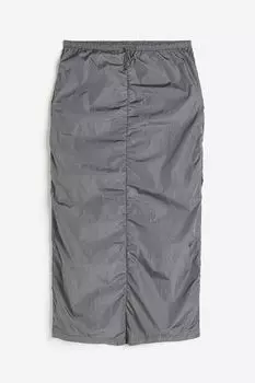 Юбка H&M Ruched, серый