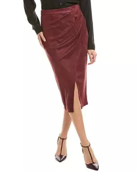 Юбка-халат Elie Tahari Midi, красный