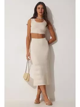 Юбка Happiness Istanbul 2tlg Outfit, кремовый
