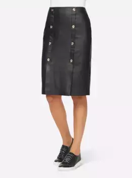 Юбка Heine из искусственной кожи, черный