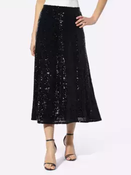Юбка Heine с пайетками, черный