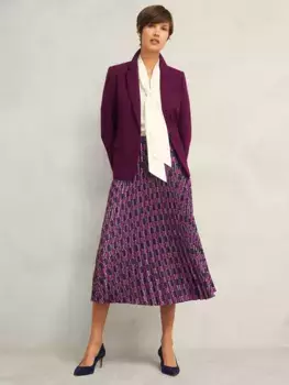 Юбка Hobbs Kayla Pleated, цвет purple/multi