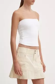 Юбка Hollister Co., бежевый