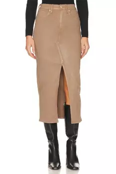 Юбка Hudson Jeans Reconstructed, цвет Coated Hot Latte
