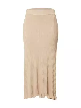Юбка Ichi Ruvera Sk2, бежевый