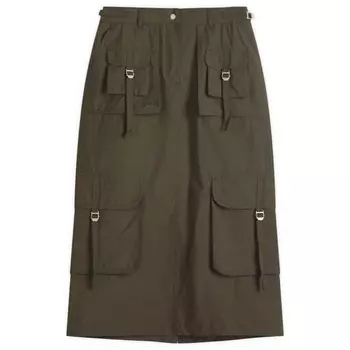 Юбка Ilanta tech light co midi Acne Studios, серый