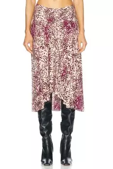 Юбка Isabel Marant, цвет Purple & Ecru