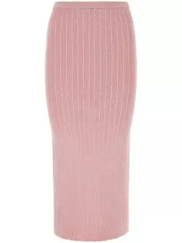 Юбка из эластичного хлопка Alessandra Rich, розовый