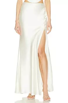 Юбка из атласа pia Sau Lee, белый