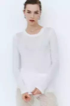 Юбка из бисера H&M, белый
