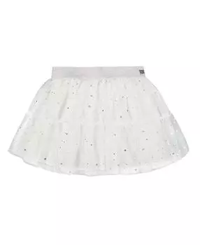 Юбка из блестящего тюля для девочек - Little Kid Deux par Deux, слоновая кость/кремовый