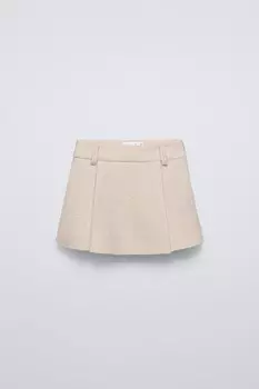 Юбка из букле ZARA, экрю
