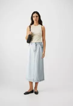 Юбка из денима American Vintage, светло-голубой деним