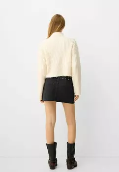 Юбка из денима Bershka, черный