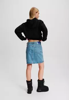 Юбка из денима DENIM MINI Karl Lagerfeld Jeans, синий деним