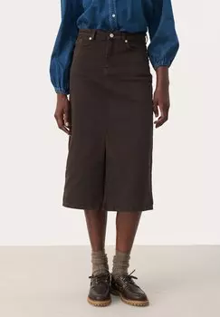 Юбка из денима DILINE SK Part Two, темно-коричневый