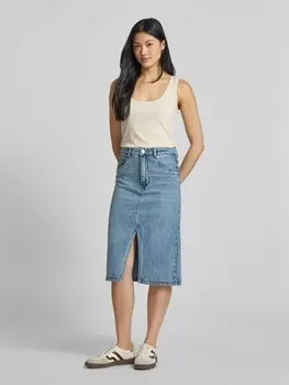 Юбка из денима длиной до колена с пятью карманами, модель «Лайза» Gestuz