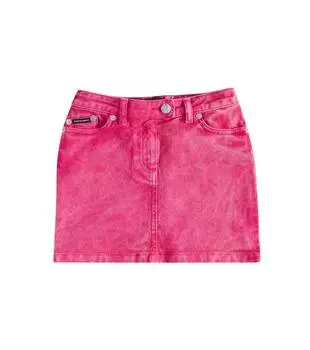 Юбка из денима Dolce&Gabbana Kids, цвет variante abbinata