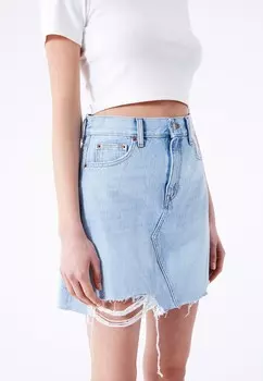 Юбка из денима ECHO SKIRT Dr.Denim, светло-голубой деним