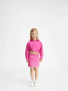 Юбка из денима JACQUEMUS The kids' de-Nmes denim skirt, розовый