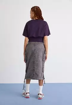 Юбка из денима MULTIPOCKET SKIRT Alpha Industries, черный