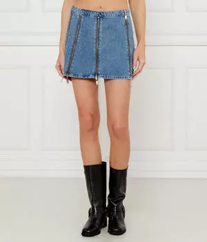 Юбка из денима One Teaspoon, синий