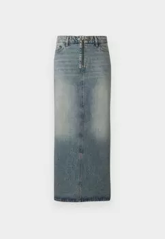 Юбка из денима ONLBAXTER ZIP MAXI SKIRT ONLY, синий деним