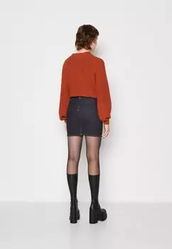 Юбка из денима ONLBLUSH BELT SKIRT ONLY, темно-синий деним