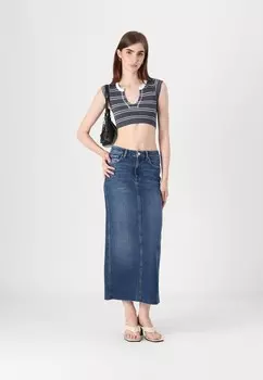 Юбка из денима ONLGOLDIE SKIRT ONLY, темно-синий деним