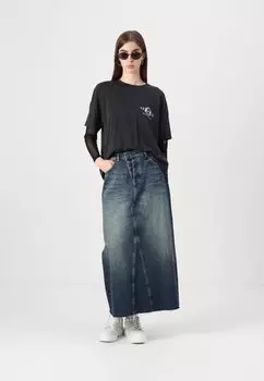 Юбка из денима ONLHOWARD SKIRT ONLY, темно-синий деним