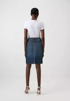 Юбка из денима ONLJACKY DOUBLE SKIRT ONLY, синий деним