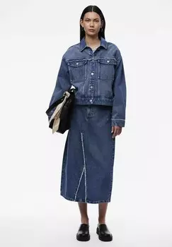 Юбка из денима Pieces, синий деним