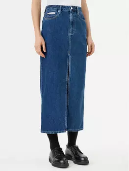 Юбка из денима прямого кроя J20J224531 Calvin Klein Jeans, синий