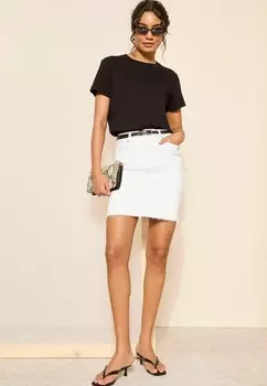 Юбка из денима RAW HEM Friends Like These, белый