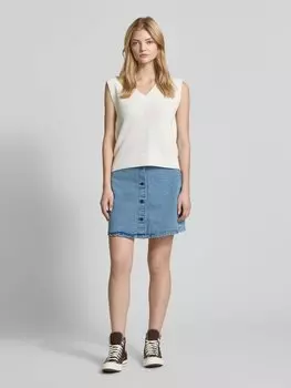 Юбка из денима с 5 карманами, модель «RONNIE» Noisy May, светло-голубой
