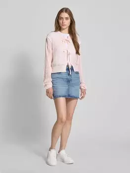 Юбка из денима с этикеткой Guess Jeans, светло-голубой