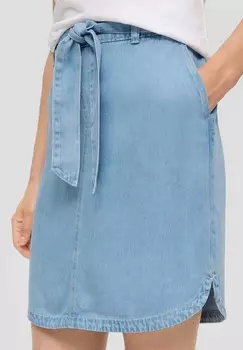 Юбка из денима s.Oliver, цвет Stone Blue Denim