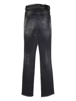 Юбка из денима с разрезом DONDUP, черный