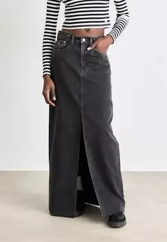 Юбка из денима SKIRT Tommy Jeans, черный деним