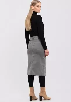 Юбка из денима SUFFOLK YOUR FACE, серый