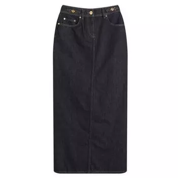 Юбка из денима Versace, синий