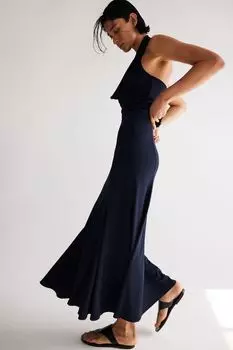 Юбка из джерси а-силуэта H&M, синий