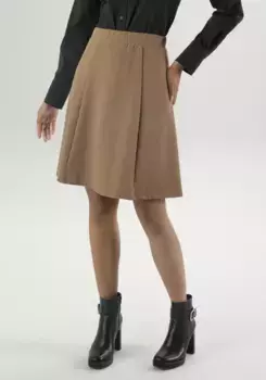 Юбка из джерси Aniston SELECTED со структурой, коричневый