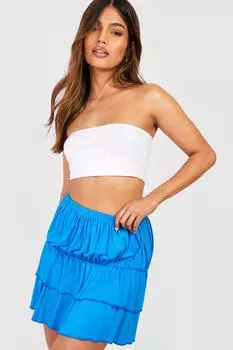 Юбка из джерси rara Boohoo, синий