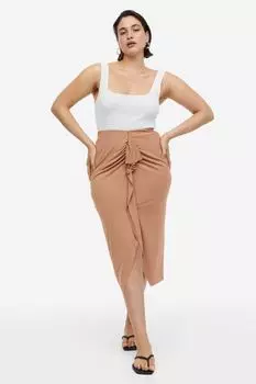 Юбка из джерси с ластовицей H&M