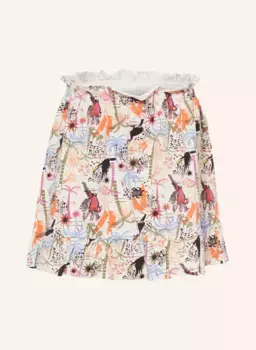 Юбка из джерси с рюшами и воланами Garcia, белый